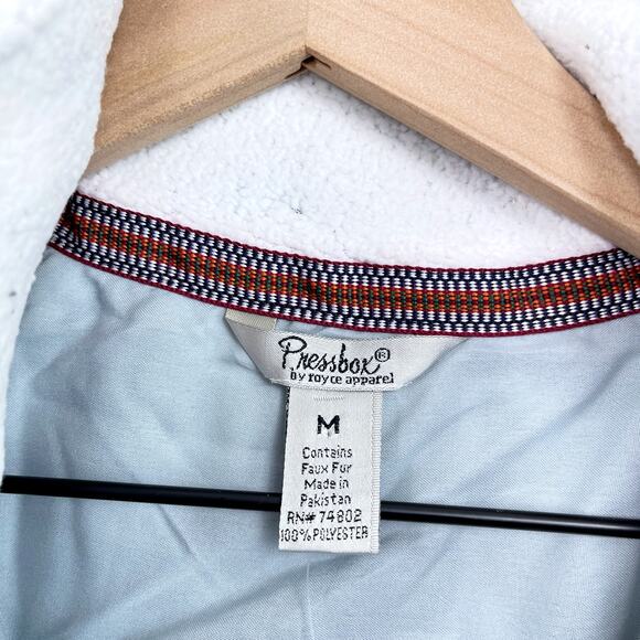 Clemson Tigers Tribal Fleece Vest Jacket Black White Pressbox Womens Medium - Picture 5 of 7